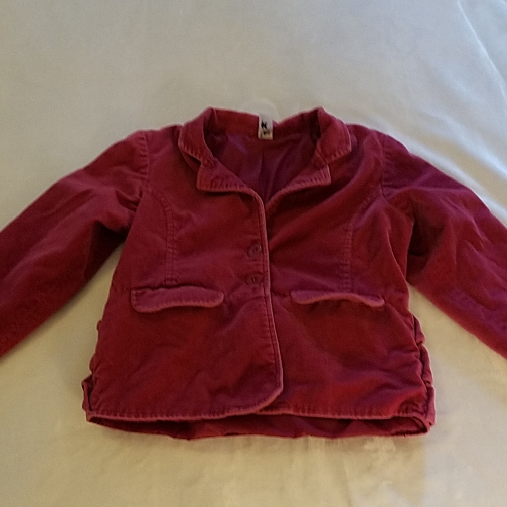 Cutest girls 6x jacket.  Carter's pink ruffle coat